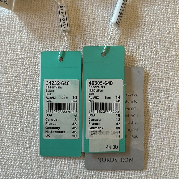 NWT Seafolly Bralette & Break High Rise Bikini Bottoms MEDIUM - Picture 10 of 10